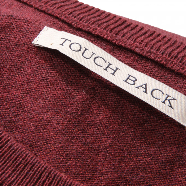 9911AF maglione uomo TOUCH BACK burgundy wool/cotton sweater men