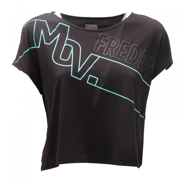 9915AM maglia donna FREDDY woman t-shirt black