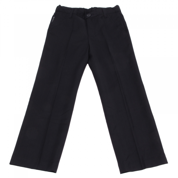9921V pantalone bimbo ARMANI JUNIOR wool blue classic trouser kid