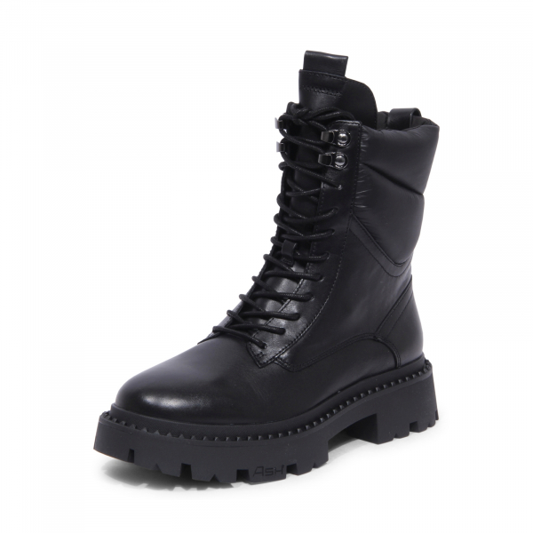 9927AT anfibio donna ASH GOTTA woman leather/puffy nylon boots