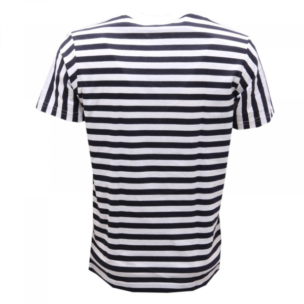 9928AG maglia bimbo BOY MARNI white/blue stripes cotton t-shirt