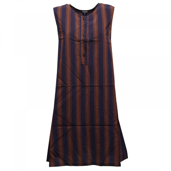 vestito donna WOOLRICH abito blue/brown stripes dress woman