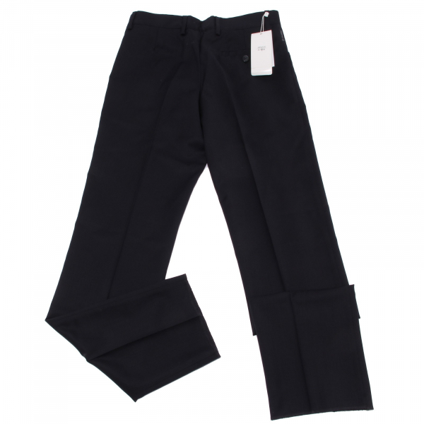9939V pantalone bimbo ARMANI JUNIOR wool blue classic trouser kid