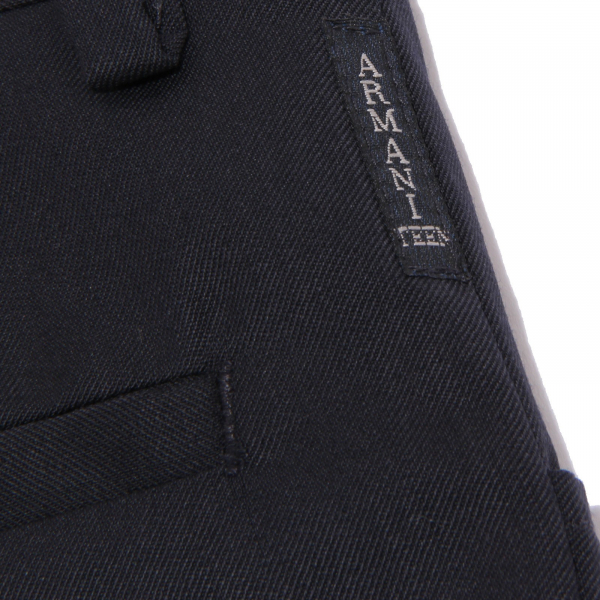 9939V pantalone bimbo ARMANI JUNIOR wool blue classic trouser kid