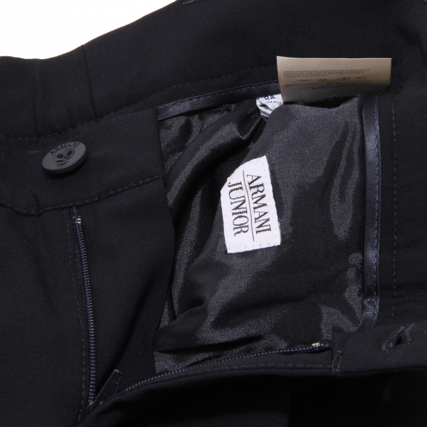 9944V pantalone bimbo ARMANI JUNIOR wool blue classic trouser kid