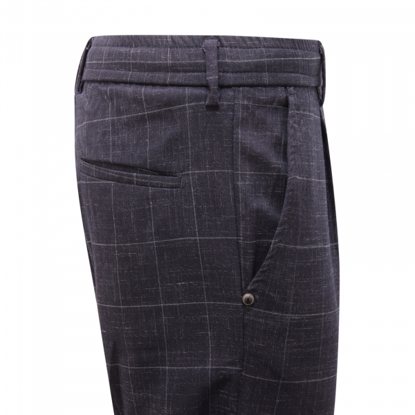 9950AQ pantalone uomo WHITE SAND STEVE man trousers blue