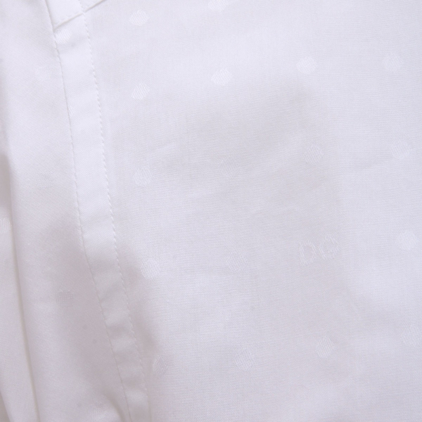 9951AI camicia uomo DOLCE&GABBANA men cotton polka dots shirt white