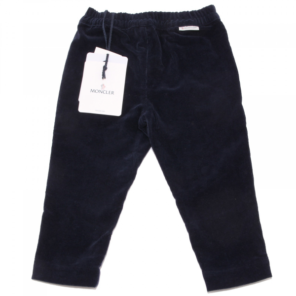 9958T pantalone bimbo MONCLER velluto blu trouser pant kid