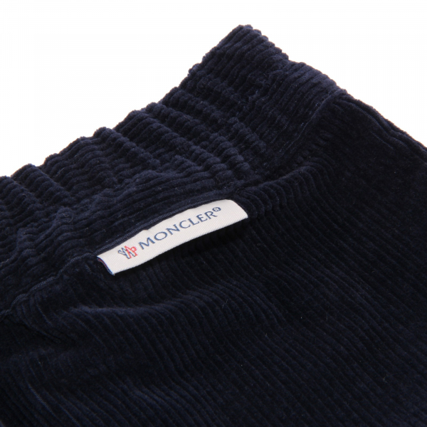 9958T pantalone bimbo MONCLER velluto blu trouser pant kid