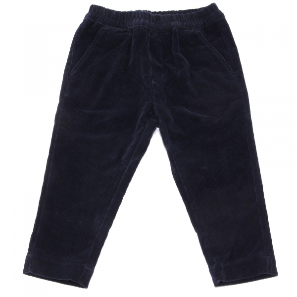 9958T pantalone bimbo MONCLER velluto blu trouser pant kid
