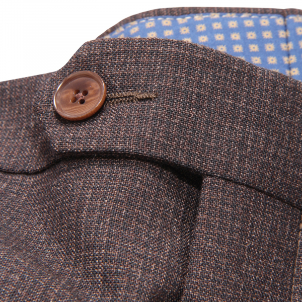 9968AV PANTALONE UOMO NO BRAND MAN WOOL TROUSERS