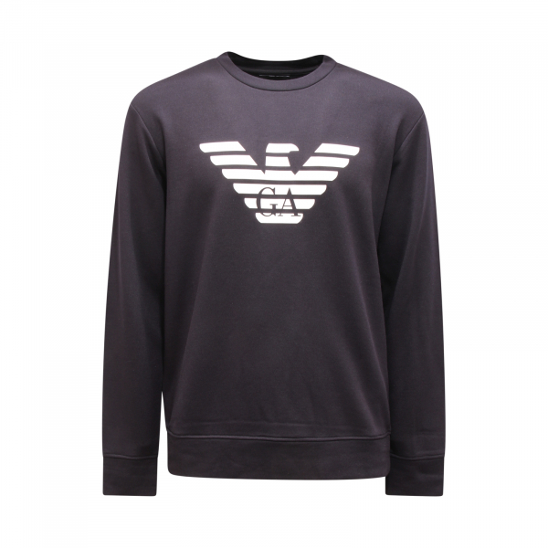 9971AP felpa uomo EMPORIO ARMANI ESSENTIAL man sweatshirt blue