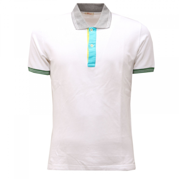9979AC polo uomo ALTEA white cotton polo shirt man