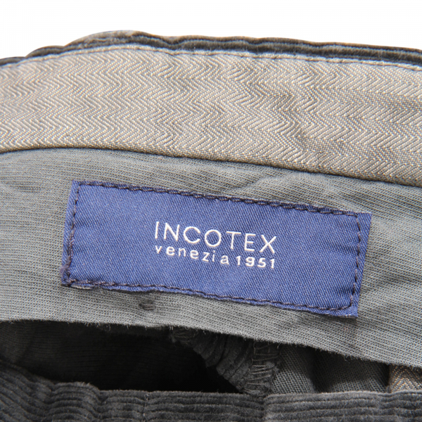 9979AQ pantalone velluto uomo INCOTEX man velvet trousers