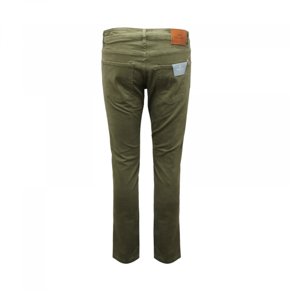 9980AS jeans uomo ENTRE AMIS man denim trousers green