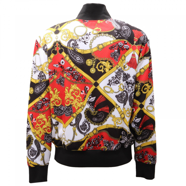 9982AF felpa giubbotto uomo VERSACE JEANS COUTURE multicolor sweater jacket man