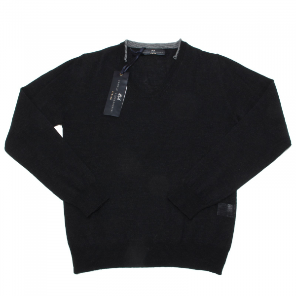 9983M maglione uomo DANIELE ALESSANDRINI lana grigio sweater men