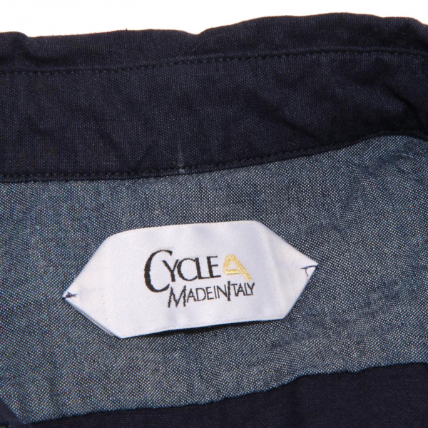 9985F camicia blu CYCLE jeans MANICA LUNGA camicie uomo shirt men