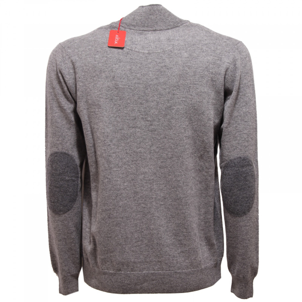 9987U maglione ALTEA maglie uomo lana grigio zip sweater men