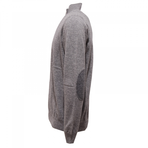 9987U maglione ALTEA maglie uomo lana grigio zip sweater men