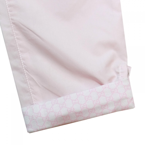 A0020 pantalone rosa bimba GUCCI cotone trousers kid