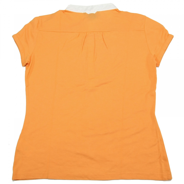 A0407 polo manica corta GANT arancione maglia donna t-shirt woman