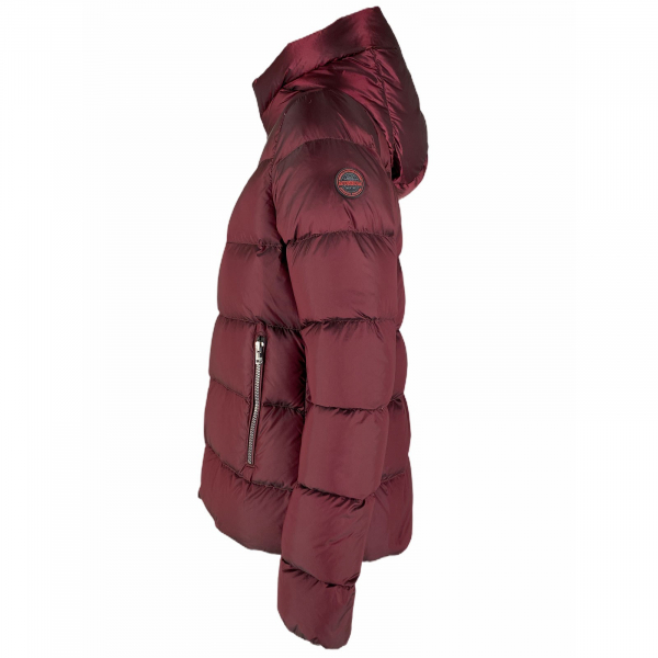 A08 piumino donna MUSEUM medium weight red cyclamen jacket women
