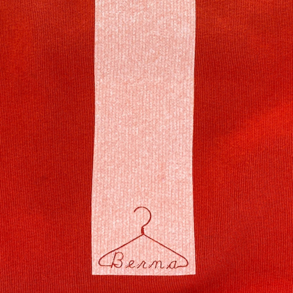A37 felpa bimbo boy BERNA red cotton garment dyed sweatshirt kids