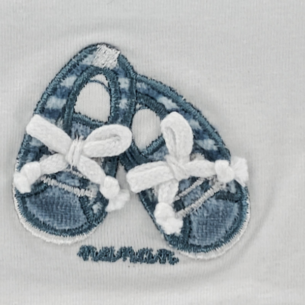 A54 body bimbo BOY NANAN cotton white/blue layette bodysuits kids