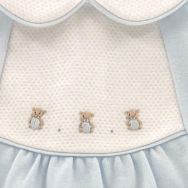 A68 tutina bimbo BOY COMME SI COMME CA cotton light blue rompers kids
