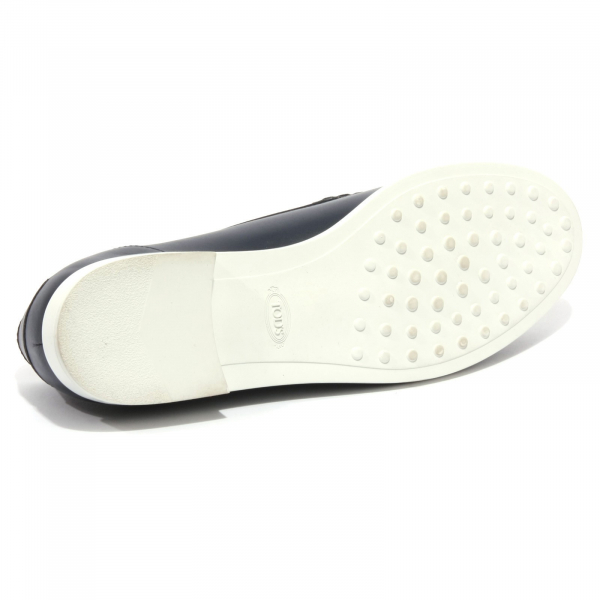 B1409 mocassino donna TOD'S scarpa blu loafer shoes women
