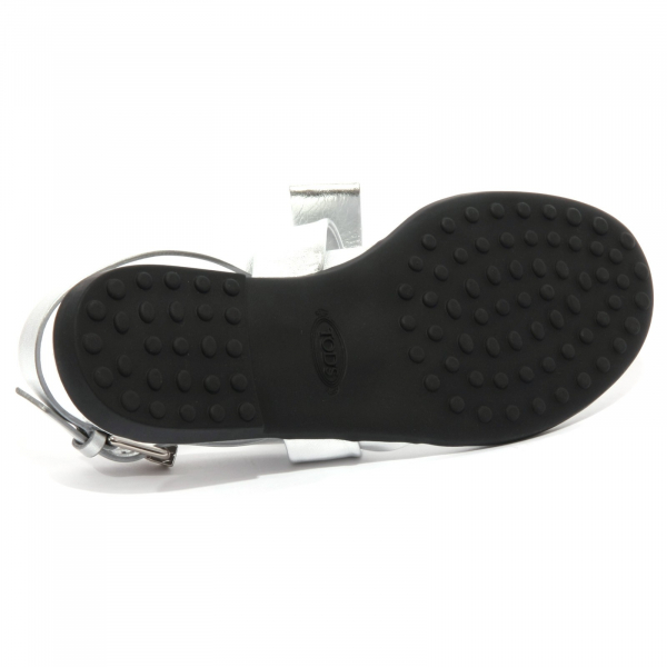 B1563 infradito donna TOD'S sandalo fiocco argento flip flops shoe woman