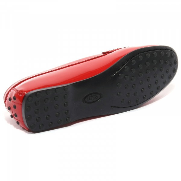mocassino donna TOD'S scarpa rubino vernice loafer shoe woman