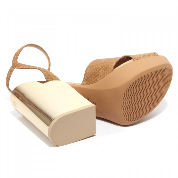 B1738 sandalo donna HOGAN scarpa beige shoes women