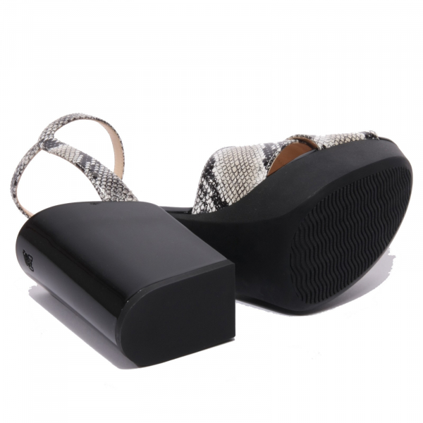 B1742 sandalo donna HOGAN scarpa ghiaccio nero shoes women