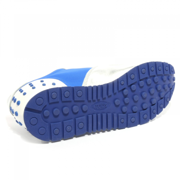 B1974 sneaker donna TOD'S SPORTIVO YO ALLACCIATA argento/blu shoe woman