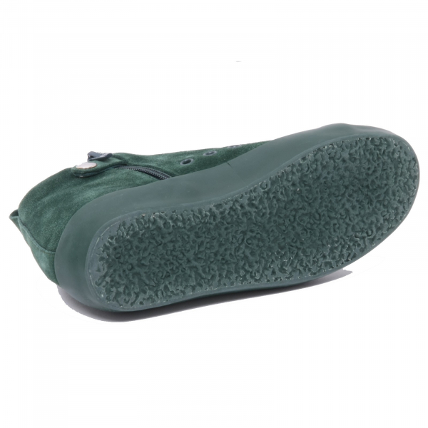 B2926 sneaker bimbo LEATHER CROWN scarpa verde shoe kids