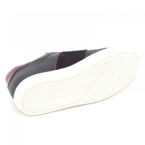 B3074 sneaker donna DANIELE ALESSANDRINI scarpa nero/bordeaux shoe woman