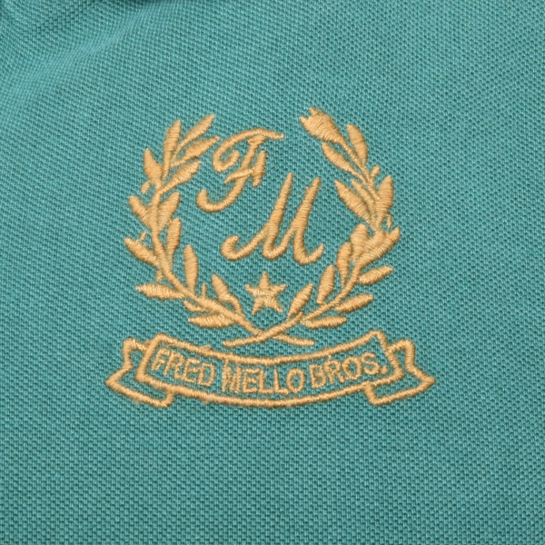 B3196 polo uomo FRED MELLO maglia manica corta verde t-shirt man