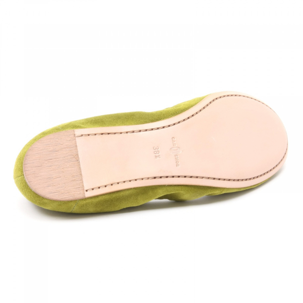 B3959 mocassino donna CAR SHOE scarpa verde shoe loafer woman