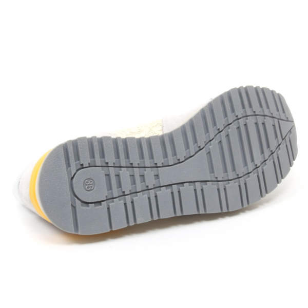 B4000 sneaker donna LECROWN RUNNING scarpa grigio/avorio shoe woman
