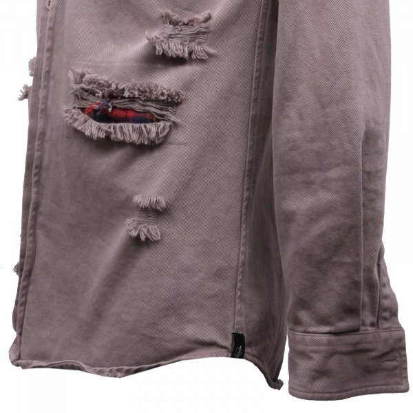 B4345 camicia uomo LOFT 1 camicie manica lunga marrone chiaro shirt man