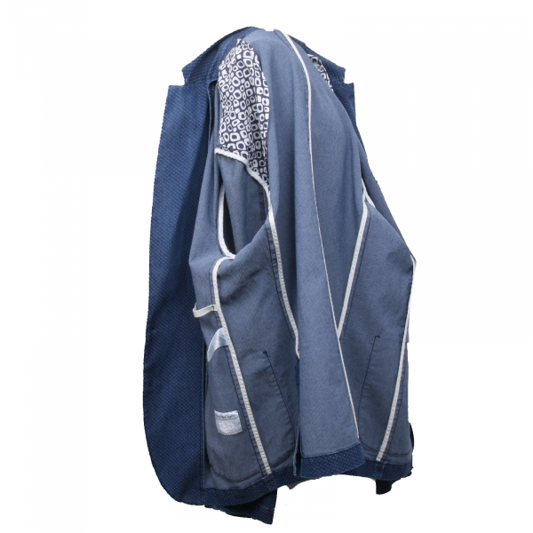 B4363 giacca uomo DOUBLE EIGHT giacche blu jeans vintage jacket man