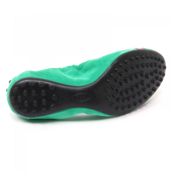B4584 ballerina donna TOD'S DEE FIBBIETTA scarpa verde/fucsia shoe woman