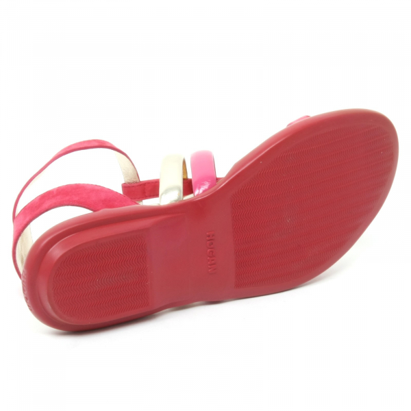 B4699 infradito donna HOGAN IBIZA scarpa fucsia/platino shoe flip flop woman