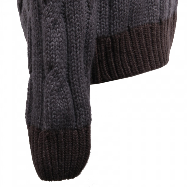 B5189 maglione uomo ALTEA lana grigio marrone sweater men