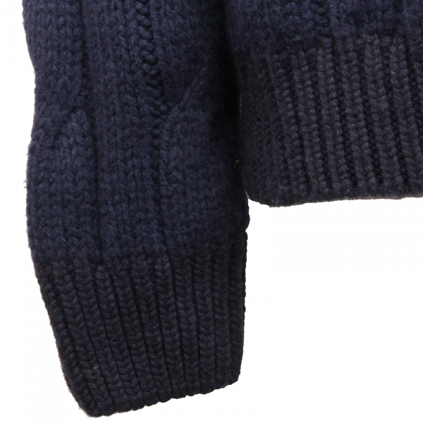 B5201 maglione uomo ALTEA lana blu sweater men