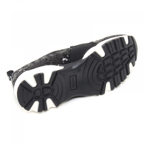 B6206 sneaker bimba MSGM scarpa nero paillettes shoe kid