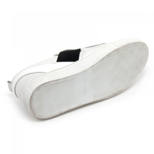 B6598 sneaker donna CRIME LONDON scarpa bianco frangia slip on shoe woman