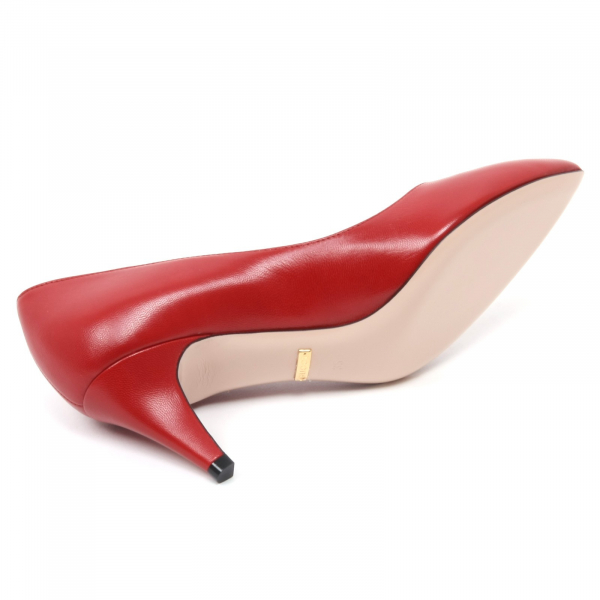 B7012 decollete donna GUCCI MALAGA KID scarpa rosso shoe woman